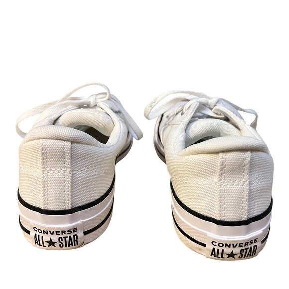 Converse Chuck Taylor All Star Low Top White‎ Canvas Sneakers Men 8.5 Women 10.5 - Picture 4 of 7